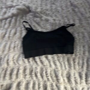 Black Crop Top with Spaghetti Straps